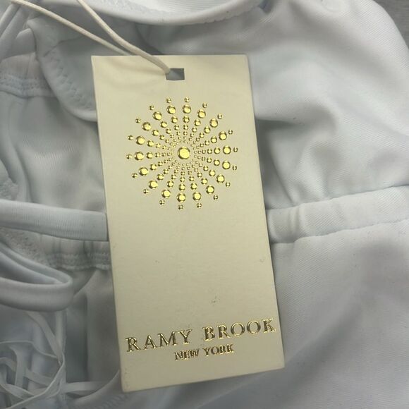NWT Ramy Brook White One Piece Marta Swim Suit 🤩 - Picture 7 of 8